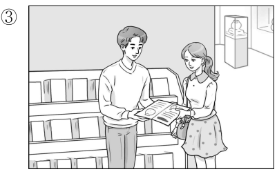 ※ [1~3] 다음을 듣고 가장 알맞은 그림 또는 그래프를 고르십시오. (각 2점)