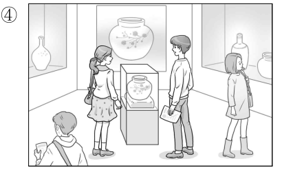 ※ [1~3] 다음을 듣고 가장 알맞은 그림 또는 그래프를 고르십시오. (각 2점)